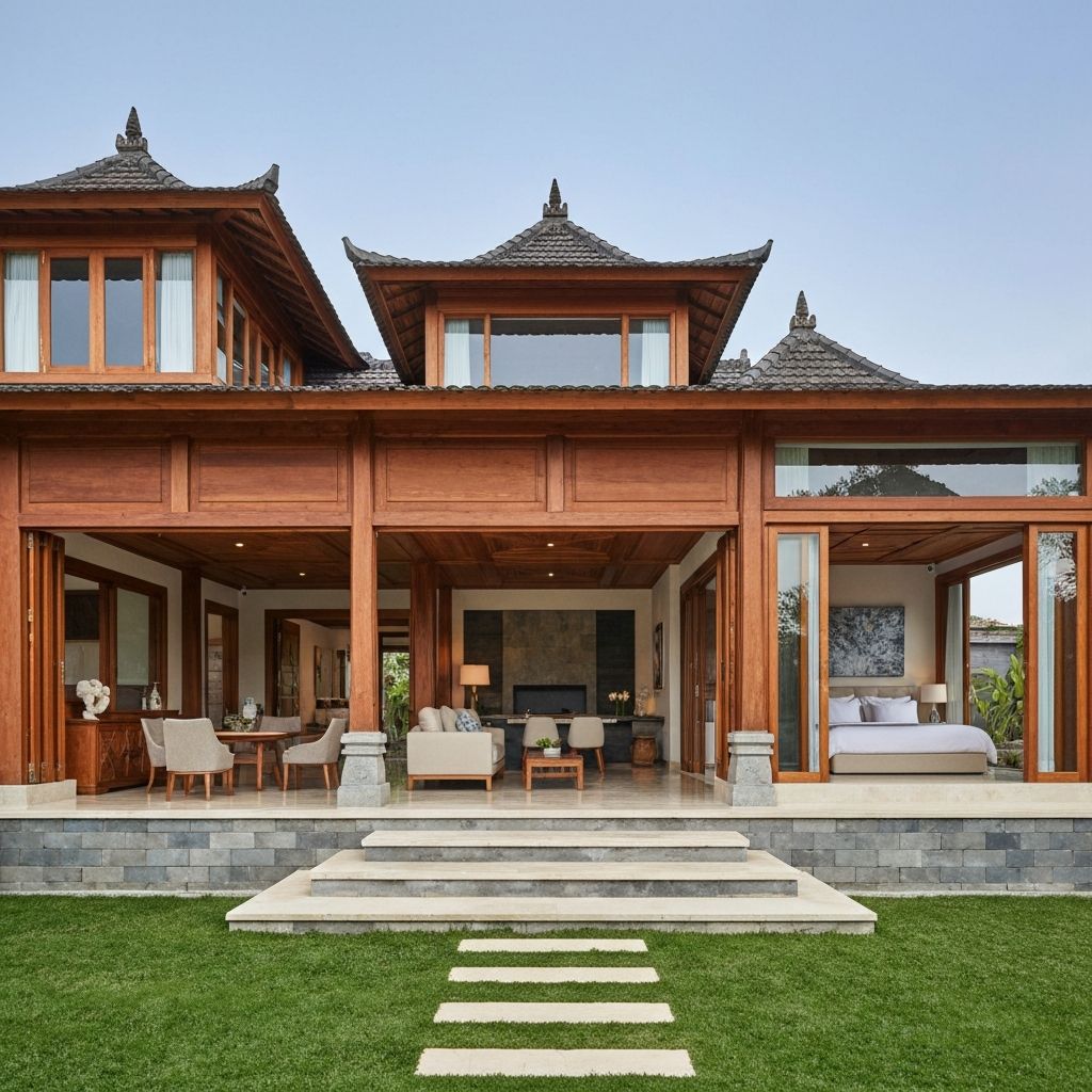 Modern Joglo with Contemporary Interior